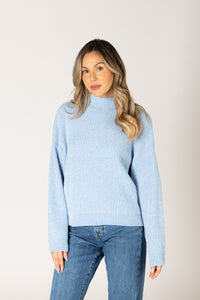 Lyla & Lux Chenille Mock Neck