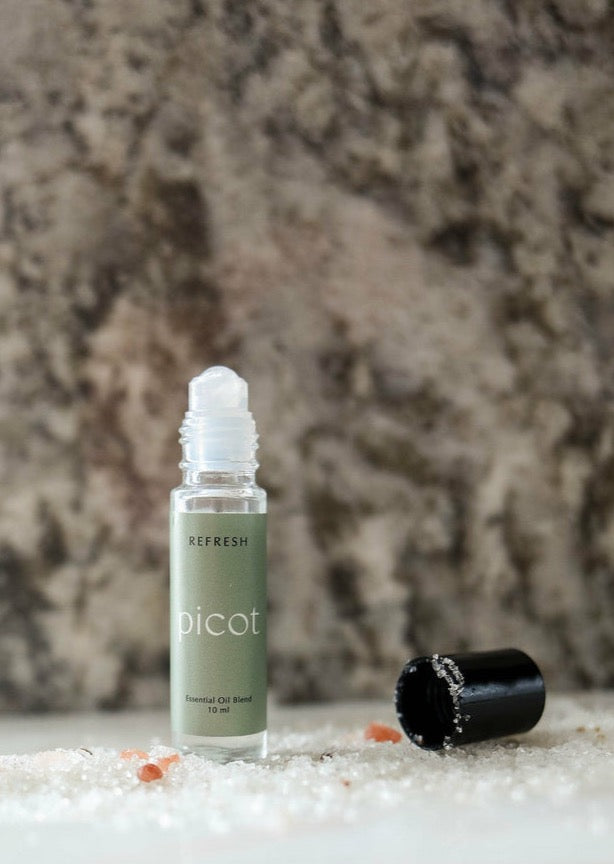Picot Refresh Aromatherapy Roller Clear Quartz