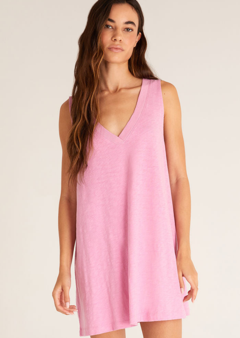 Z Supply Sparrow Mini Dress in Orchid Pink
